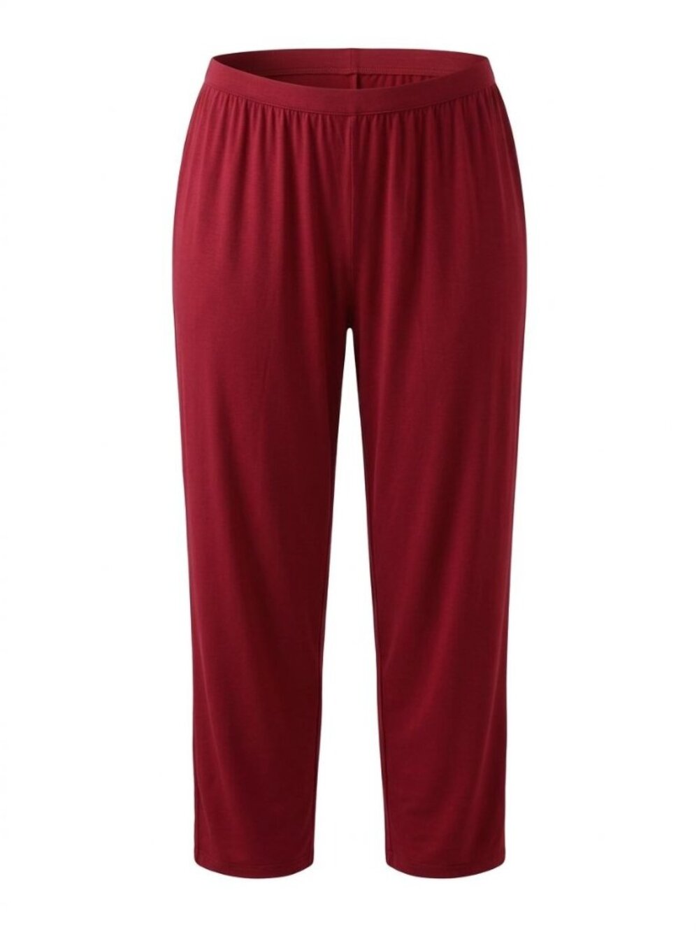 NWT Alfani Pull On Pajama Pants Sz 2X Burgundy Beet Red Straight Leg Sleepwear